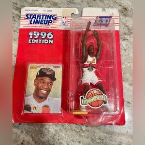 Dikembe Mutombo 1996 NBA Starting Lineup Extended Atlanta Hawks Action Figure